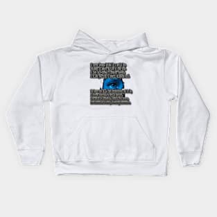 No tears now fall, just brushstrokes yet to be, Kids Hoodie